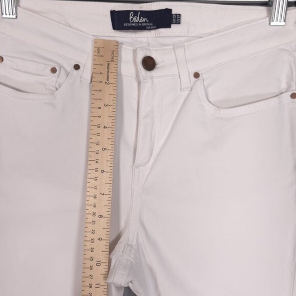 Boden‎ Women’s THE MAYFAIR MODERN SKINNY Jeans White T0119 Size 6P - Picture 5 of 13